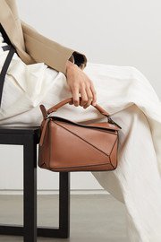 Tan Puzzle nano leather shoulder bag | Loewe | NET-A-PORTER