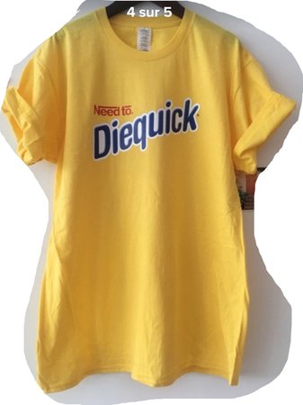 yellow grunge t-shirt