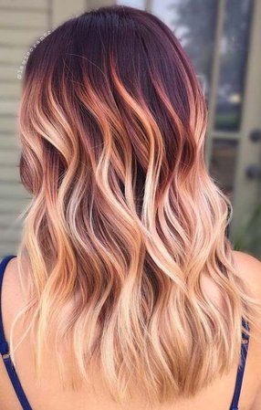 bronze and yellow ombre hair - Google Search