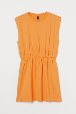 Jersey Dress - Dark yellow - Ladies | H&M US