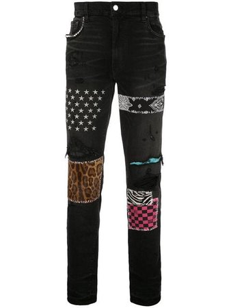 Amiri stud detail jeans $1,290 - Buy SS19 Online - Fast Global Delivery, Price