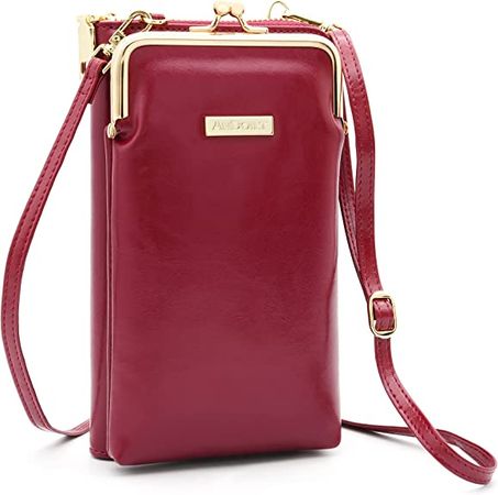 Amazon.com: Small Crossbody bags Cell Phone Purses for Women Shoulder Travel Pouch Handbag Wallet with Credit Card Slots Red : Clothing, Shoes & Jewelry