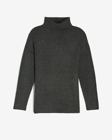 Side Slit Mock Neck Sweater | Express
