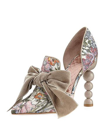 Amazon.com | Tory Burch Womens Clara Fabric Pointed, Melody Floral/Taupe/Taupe/996, Size 6.0 | Shoes
