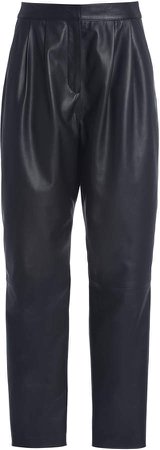 Loulou Studio Palaos Pleated Leather Trousers
