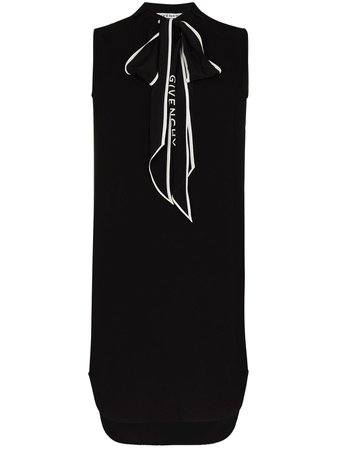 Givenchy logo-tie pussy-bow Dress - Farfetch