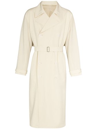 Lemaire belted wool trench coat