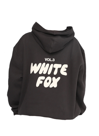 White Fox Charcoal Hoodie