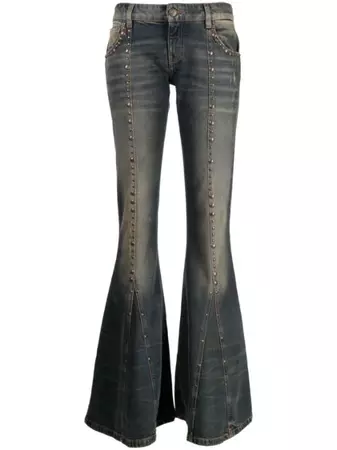 Blumarine stud-detailed Flared Jeans - Farfetch
