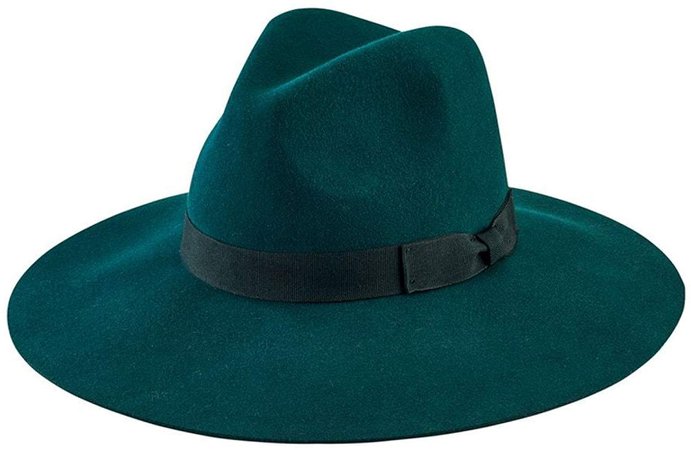 San Diego Hat Company Women's WFH8049 Wide Flat Brim Fedora Emerald Hat at Amazon Women’s Clothing store