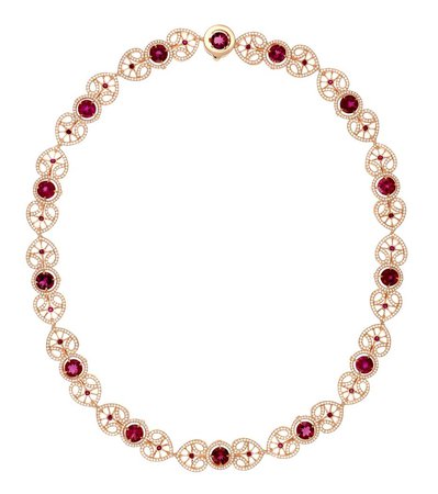Chopard Red Carpet Collection necklace featuring rubellites,