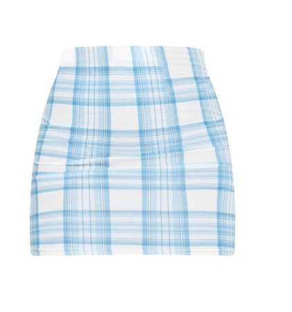 blue tartan skirt