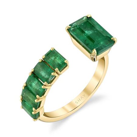FLOATING EMERALD RING, SHAY JEWELRY