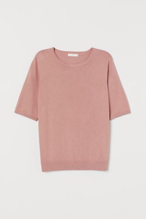 Fine-knit Sweater - Powder pink - Ladies | H&M US