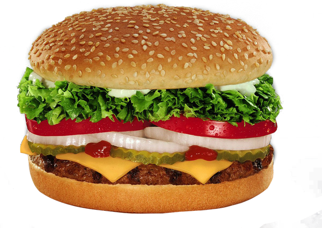 Burger King Whopper with Cheese PNG Image for Free Download