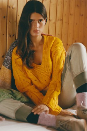Ramona Cable-Knit Sweater | Anthropologie