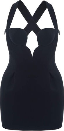 Versace Halter Bustier Crepe Mini Dress Size: 38