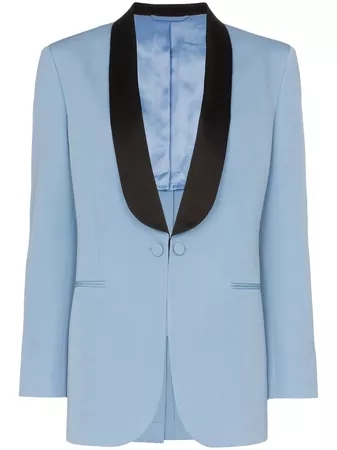 Calvin Klein 205W39nyc two-tone wool tuxedo jacket £1,590 - Shop Online SS19. Same Day Delivery in London