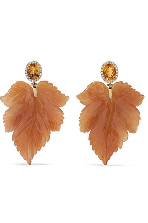 Casa Castro | 18-karat gold multi-stone earrings | NET-A-PORTER.COM