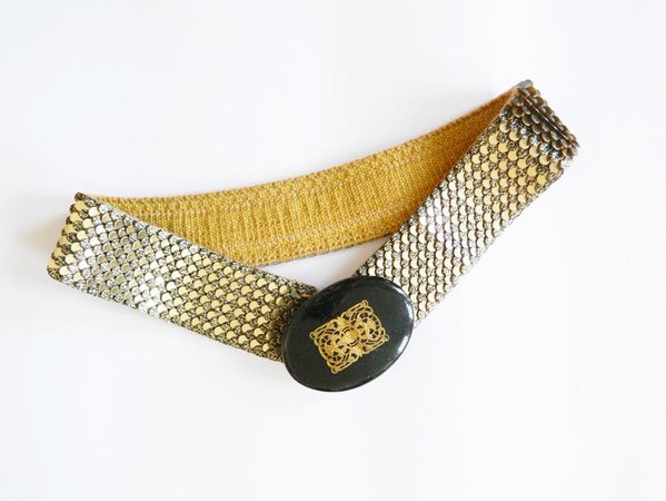 Vintage belt gold / 70s belt / metal belt / metal belt / | Etsy