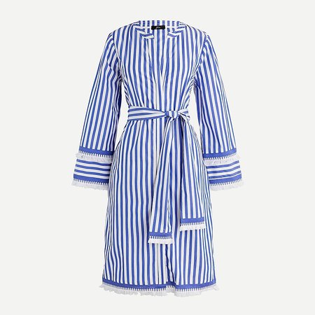 J.Crew: Belted Tunic In Stripe For Women