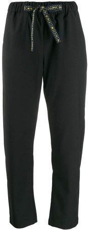 Semicouture drawstring tailored trousers