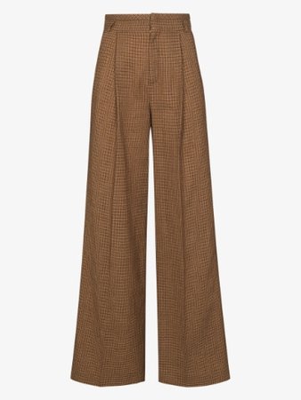 Chloé houndstooth flared trousers | Browns