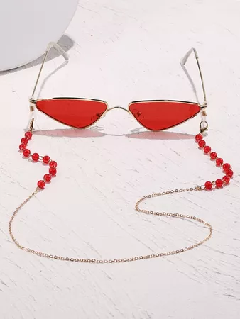 Cat Eye Fashion Glasses & Fashion Glasses Chain | SHEIN USA