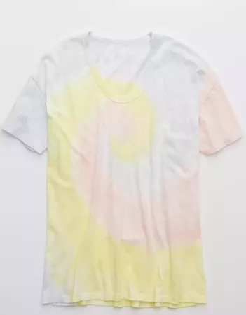 Aerie Tie Dye Boyfriend Voop Oversized T-Shirt