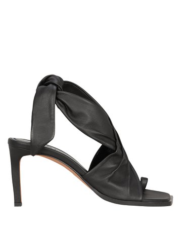 Axel Tie Ankle Leather Sandals