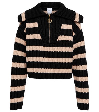 Patou - Striped wool sweater | Mytheresa
