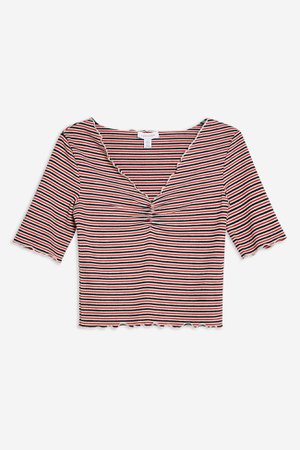 Stripe Lettuce T-Shirt | Topshop