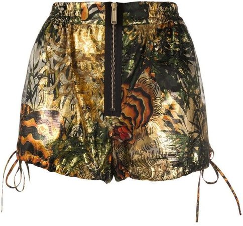DSQUARED2 Tropical Print Lame Shorts