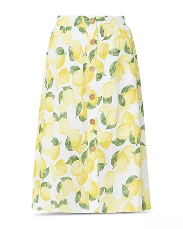 BCBGENERATION Button Front Lemonade Skirt | Bloomingdale's white