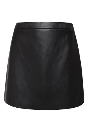 Кожаная юбка черного цвета Alexander Terekhov – купить в интернет-магазине в Москве