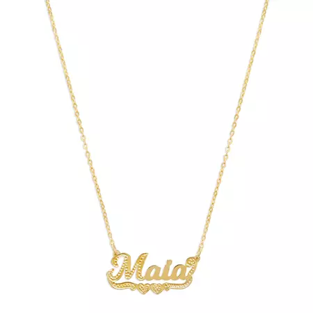 Mini Classic Nameplate Necklace - The M Jewelers