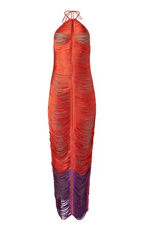 Solar Silk Halter Maxi Dress By Francesca Miranda | Moda Operandi