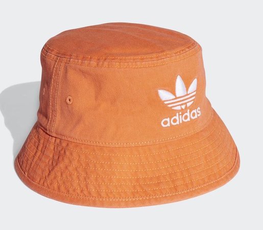 Orange adidas bucket hat