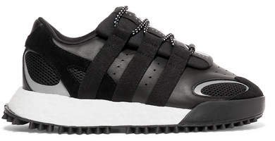 By Alexander Wang - Wangbody Run Mesh, Suede And Leather Sneakers - Black
