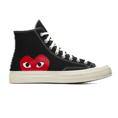 black and red converse