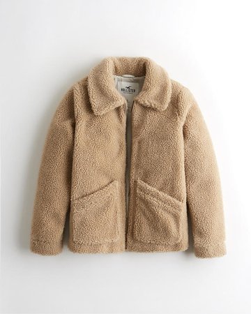 Girls Sherpa Jacket | Girls Jackets & Coats | HollisterCo.ca