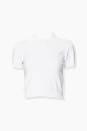 Ribbed-Trim Polo Shirt