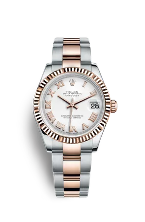 Rolex Datejust 31 Watch: Everose Rolesor - combination of Oystersteel and 18 ct Everose gold - M178271-0066