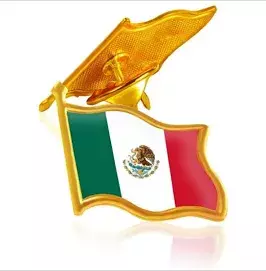 Mexican flag pin