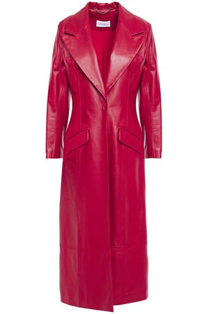 Claret Debbie leather coat  | 16ARLINGTON |