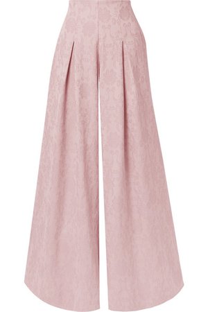 Mother of Pearl | Lola organic cotton and wool-blend jacquard wide-leg pants | NET-A-PORTER.COM