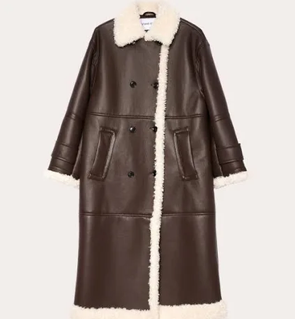 Stand Studio Hayley Faux-Leather Coat $995
