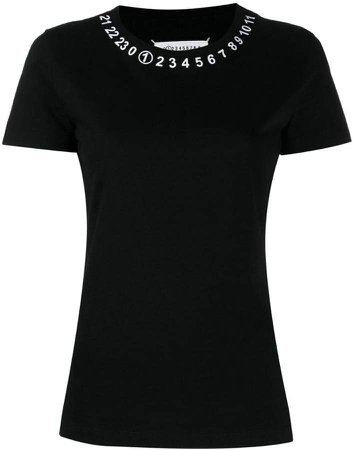 numbers print T-shirt