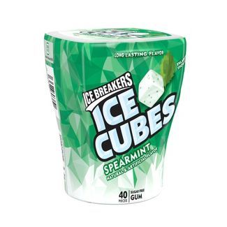 Ice Breakers Ice Cubes Spearmint Sugar Free Gum - 40ct : Target