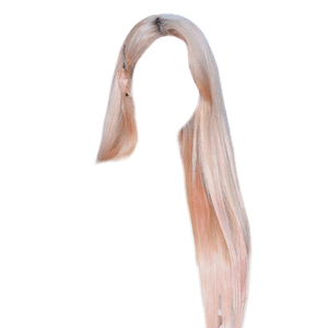 Long Blonde Platinum Hair